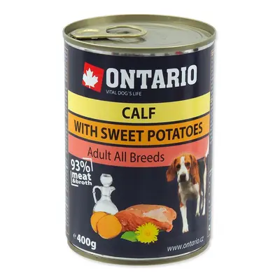 ONTARIO KONZERV DOG MINI CALF, SWEETPOTATO, DANDELION AND LINSEED OIL