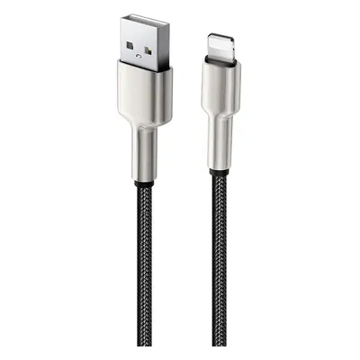 COLORWAY KABEL USB APPLE LIGHTNING (HEAD METAL) 2,4A 1M BLACK (CW-CBUL046-BK)