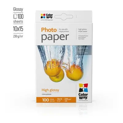 COLORWAY FOTOPAPIR CW MAGAS FENYU 230G/M2,100DB,10X15 (PG2301004R)