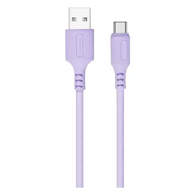 COLORWAY KABEL USB TYPE-C (SOFT SILICONE) 2.4A 1M, PURPLE (CW-CBUC044-PU)