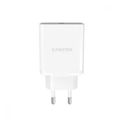 CANYON H-36 GYORSTOLTO 1XUSB-A, 36W QUICK CHARGE 3.0 TECHNOLOGIA, FEHER CNE-CHA36W0