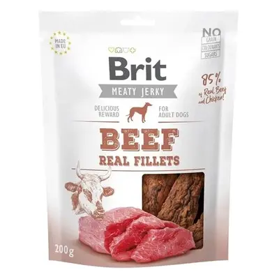 BRIT JERKY BEEF FILLETS 200G