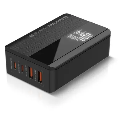 COLORWAY AC TOLTO POWER DELIVERY (2USB-A + 2USB TYPE-C) (65W), FEKETE (CW-CHS040PD-BK)