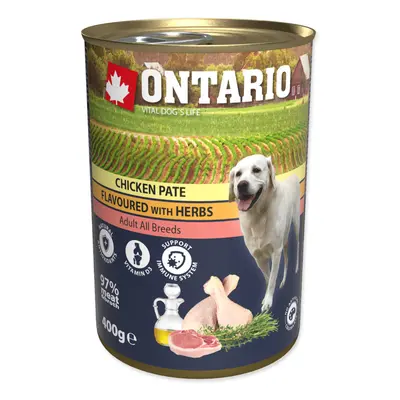 ONTARIO KONZERV CHICKEN PATE FLAVOURED WITH HERBS, 400G