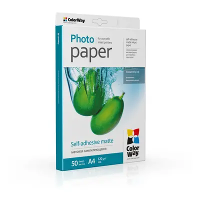 COLORWAY FOTOPAPIR CW MATT, ONTAPADO 120/80G/M2,50DB,A4 (PMS1208050A4)