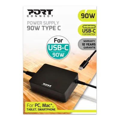 PORT CONNECT NOTEBOOK ADAPTER, 90W, USB-C KONNEKTOR, 900098