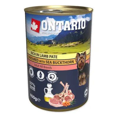 ONTARIO KONZERV RICH IN LAMB PATE FLAVOURED WITH SEA BUCKTHORN 400G, 214-21162