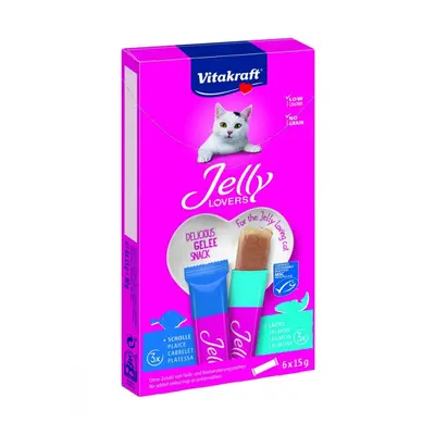 VITAKRAFT JELLY LOVERS MP LAZAC, LEPENYHAL 6X15 G, 2459471