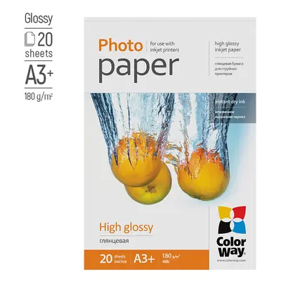 COLORWAY FOTOPAPIR CW MAGAS FENYU 180G/M2,20DB,A3+ (PG180020A3+)