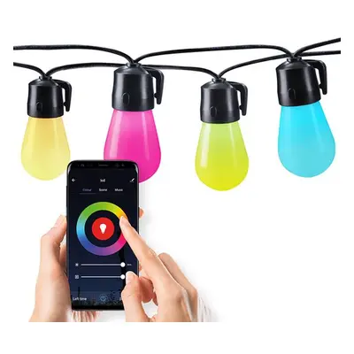 SOLIGHT WO795 LED SMART KULTERI FENYFUZER RGB EGOKKEL, BLUETOOTH, 15 EGO, 14M+6M, 10W