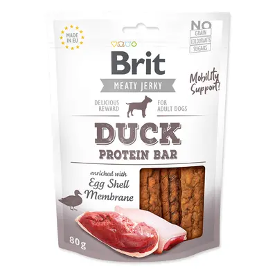 BRIT SNACK JERKY DUCK PROTEIN BAR 80G (294-111754)