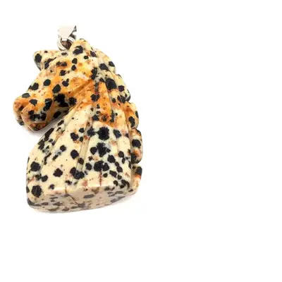 Ló medál Jáspis dalmata 2x4cm