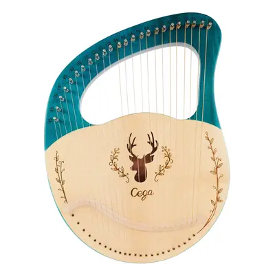 Cega Lyre Harp 24 String Blue