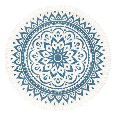 Meinl Sonic Energy 78"/200 cm Floral Design Nay Blue Meditation Rug