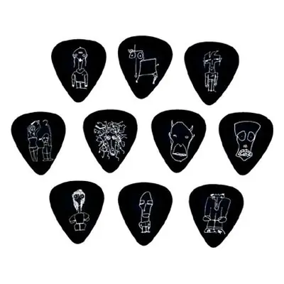 D'Addario Joe Satriani Guitar Picks Black Medium