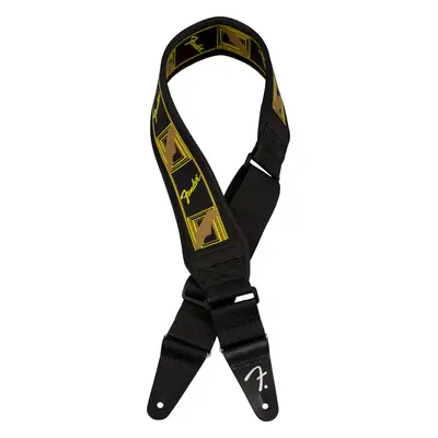 Fender Swell Neoprene Strap Black/Yellow/Brown