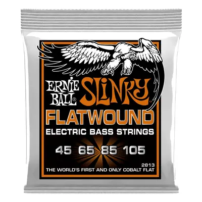 Ernie Ball 2813 Hybrid Slinky Cobalt Flatwound Electric Bass 45-105