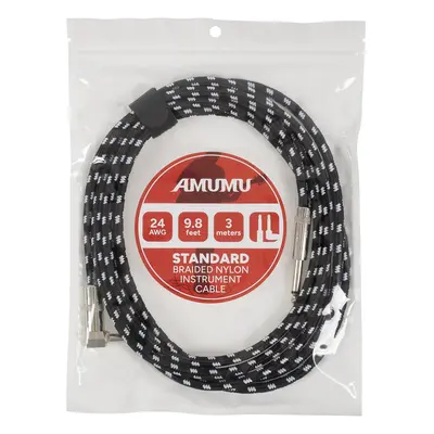 Amumu S30W-SA-3M Braided Nylon Instrument Cable