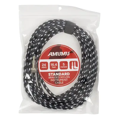 Amumu S30W-SA-5M Braided Nylon Instrument Cable