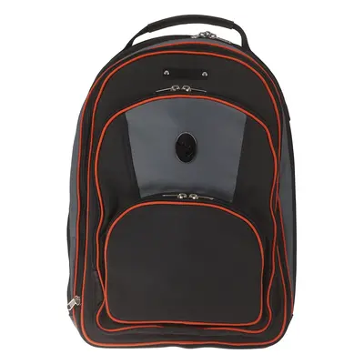 Marcus Bonna MB Backpack Bag, Black/Grey Nylon, Orange Piping, Bell Pr