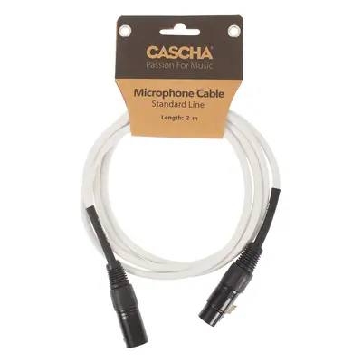 Cascha Standard Line Mic Cable White 2m