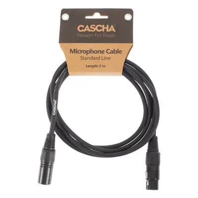 Cascha Standard Line Mic Cable Black 2m