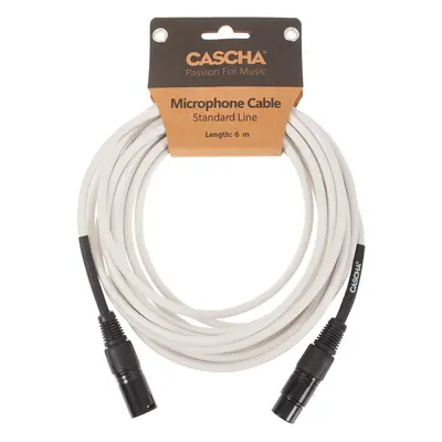 Cascha Standard Line Mic Cable White 6m