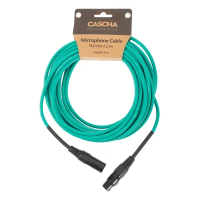 Cascha Standard Line Mic Cable Green 9m