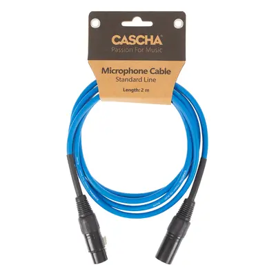 Cascha Standard Line Mic Cable Blue 2m