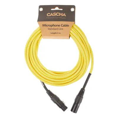 Cascha Standard Line Mic Cable Yellow 6m