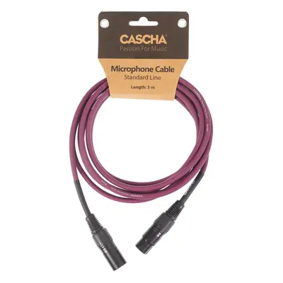 Cascha Standard Line Mic Cable Purple 3m