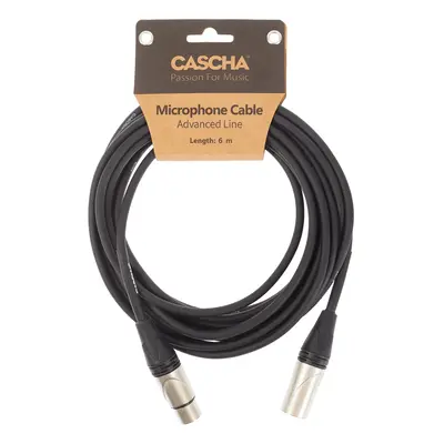 Cascha Advanced Line Mic Cable Black 6m