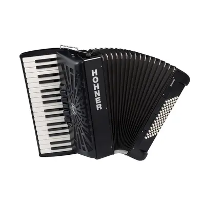 Hohner Bravo III 72 Black Silent Key