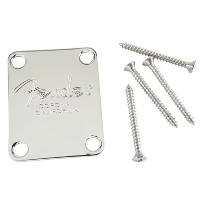 Fender 4-Bolt American Series Bass Neck Plate with Fender Corona Stamp