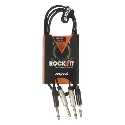 Bespeco ROCKIT Stereo Cable 2x Jack Mono - 2x Jack Mono 1,5 m