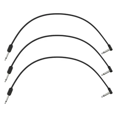 Fender Blockchain 16" Patch Cable, 3-pack, Straight/Angled