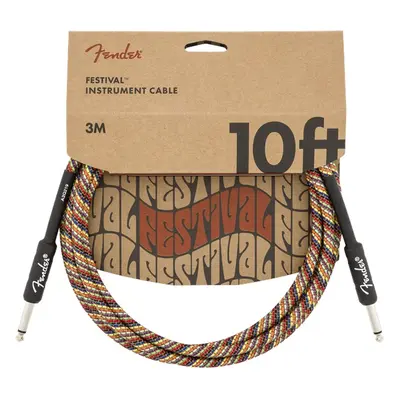 Fender Festival Instrument Cable 10' Rainbow