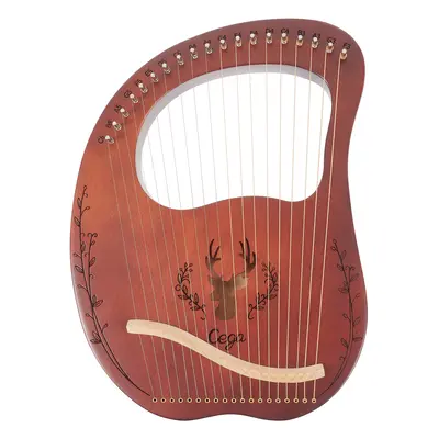 Cega Lyre Harp 19 Strings Coffee