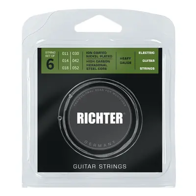 Richter Electric Guitar Strings Ion Coated, Heavy 11-52