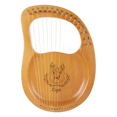 Cega Lyre Harp Rounded 16 Strings Natural