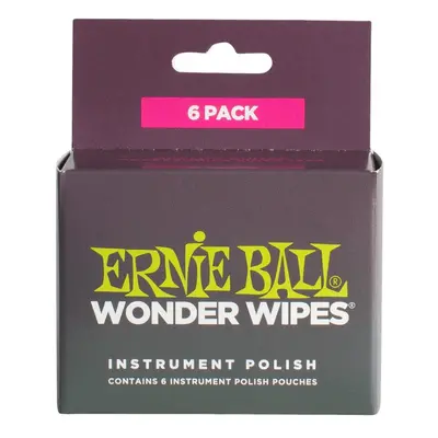 Ernie Ball Wonder Wipes Instrument Polish 6-Pack