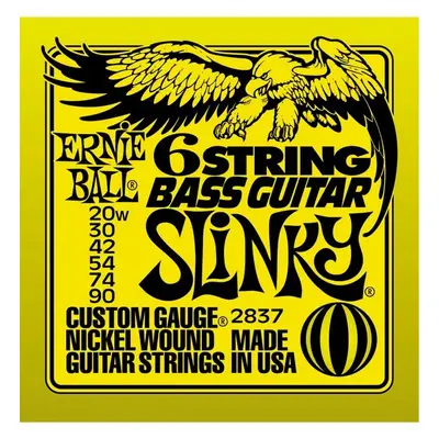 Ernie Ball 2837 Slinky Nickel Wound 29 5/8 Scale 6-String Electric Bas