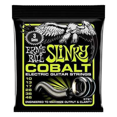 Ernie Ball 3721 Cobalt Regular Slinky 3 Pack