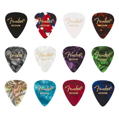 Fender 351 Celluloid Picks Medley Medium