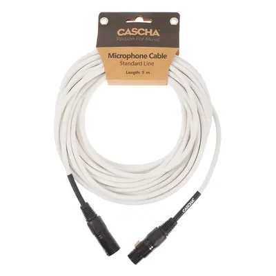 Cascha Standard Line Mic Cable White 9m