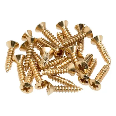 Fender Pickguard/Control Plate Mounting Screws, Gold