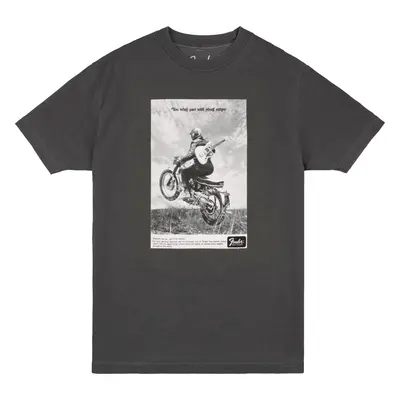 Fender Vintage Ad Biker Tee, Graphite, L