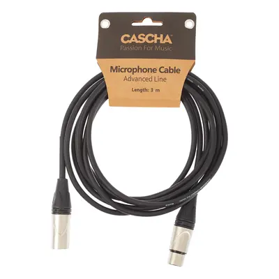 Cascha Advanced Line Mic Cable Black 3m