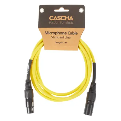 Cascha Standard Line Mic Cable Yellow 2m