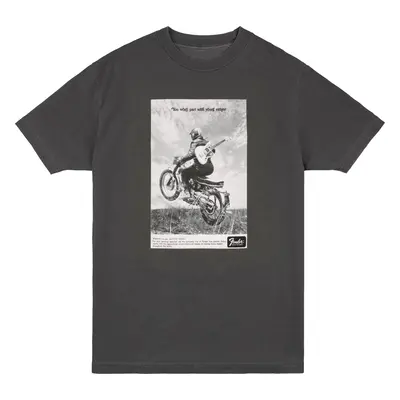 Fender Vintage Ad Biker Tee, Graphite, M